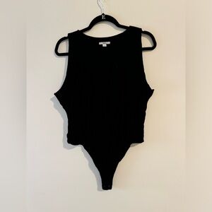 Black Sleeveless Bodysuit